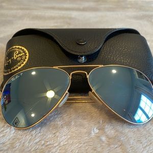 Rayban Aviators Mirrored Lens